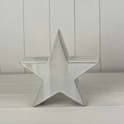 Glazed Ceramic Star Ornament with Textured Detail L20xD5.3xH19.5cm  Weight-476g