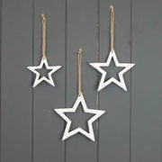 Hanging White Star 12x1x12cm