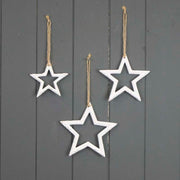 Hanging White Star 9.5x1x9.5cm