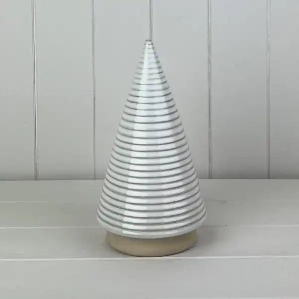 Glazed Ceramic Tree Ornament with Textured Detail L13xD13xH23.5cm  Weight-637g