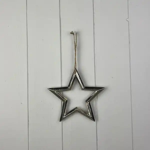 Metal Hanging Star 10cm
