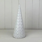 Glazed Ceramic Tree Ornament with Textured Detail L12.1xD12.1xH31.9cm  Weight-635g