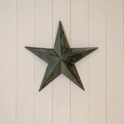Natural Grey Metal star decorations L35cm H36.5cm W5cm