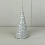 Glazed Ceramic Tree Ornament with Textured Detail L9.9xD9.9xH22.2cm  Weight-366g