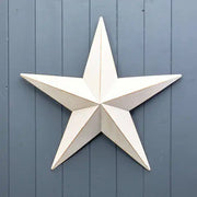 White Metal star decorations 52x49.5cm