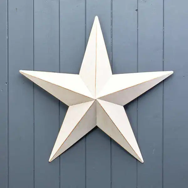 White Metal star decorations 52x49.5cm