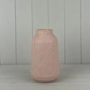 Glazed Pastel Pink Vase H19.8cm D11.1cm