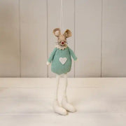Green Fabric Sitting / Hanging Mouse
