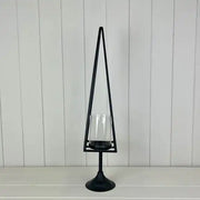 Black Metal Tree Tealight Decoration L13.5xD11xH53.5cm  Weight-819g