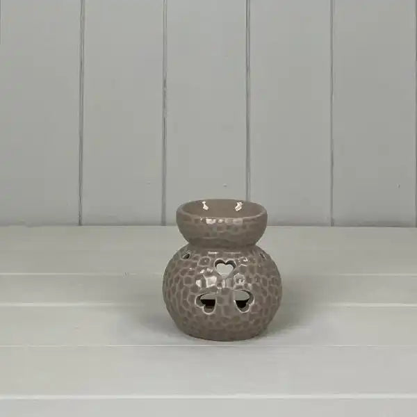Mocha  Heart Oil Burner H9cm W9cm D8cm  Weight-178g