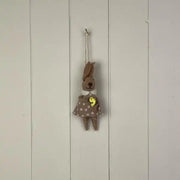 Hanging Wool Rabbit 14 cm