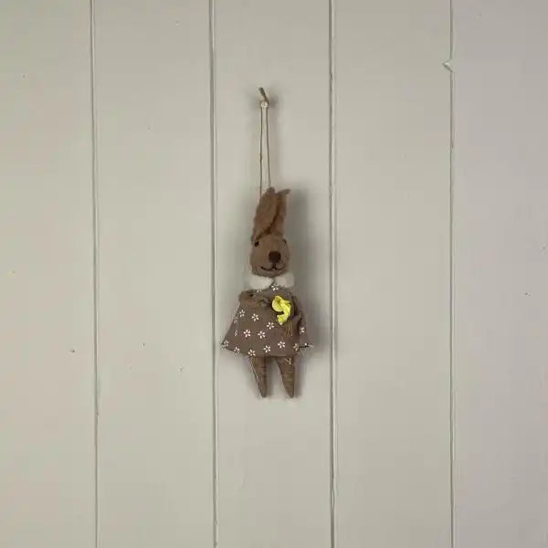 Hanging Wool Rabbit 14 cm