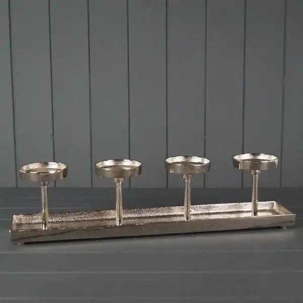 Metal Tealight Centrepiece L50xH10cmÂ  Weight-1132g