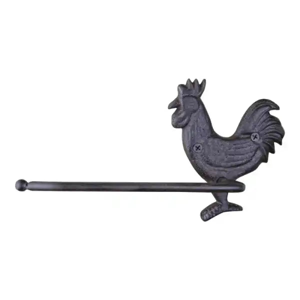 Cast Iron Rustic Toilet Roll Holder  Chicken