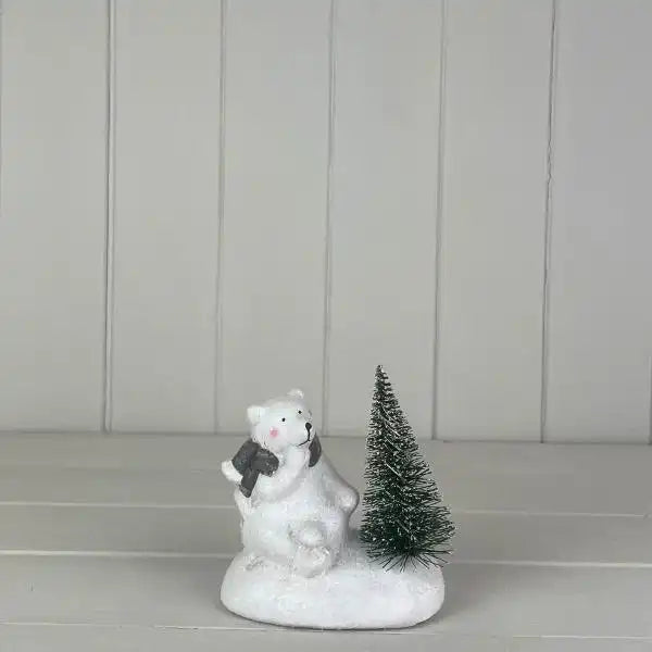Ceramic Bear deco with light  size L11xW7 xH12