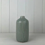 Ceramic Indented Flower Vase (19cm) D10cm