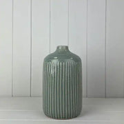 Ceramic Indented Flower Vase H23.5cm D13.5cm