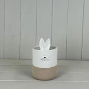 Ceramic White Rabbit Pot H17.5cm Dia10.5cm  Weight-545g
