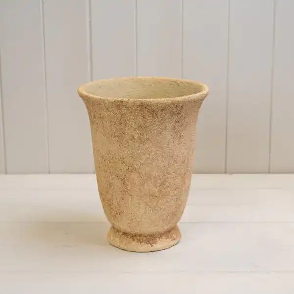 Clay Cement Urn Pot TD18.5xH23cm  Weight-2014g