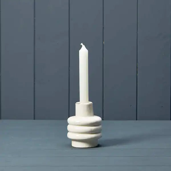 Ceramic candle holder 7.2x7.2x8.8cm