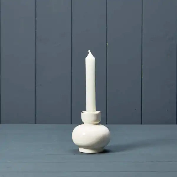 Ceramic candle holder 7.6x7.6x8cm