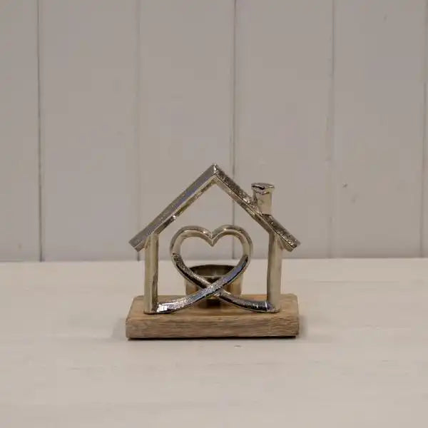 Metal House Tealight L14.5xW7.5xH15cm