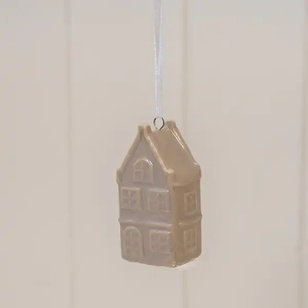 Hanging Greige Ceramic House