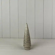 Beige Mottle Ceramic Tree Decoration L6.5xD6.5xH21cm  Weight-288g