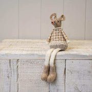 Brown Fabric Sitting Mouse H18cm
