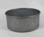 420546-ZBWL (SR) Zinc Bowl Straight Sided with Drainage Holes and Bungs H19cm D43cm