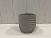 16cm Cylinder Diagonal Grid Pot