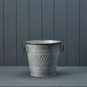 Round Zinc Honeycomb Planter 22.5cm x H19cm x W15cm