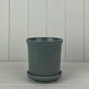 Grey Saucer Pot TD13cm H11.5cm  Weight-558g