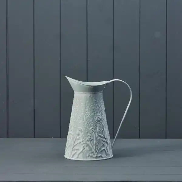 Sage Zinc Floral Jug