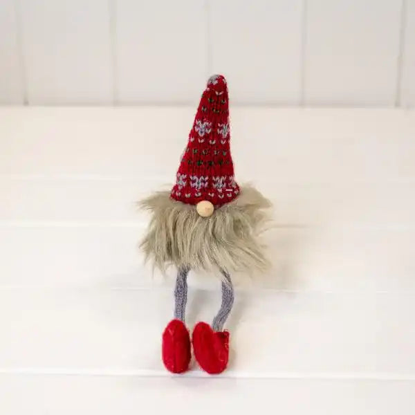 Sitting Grey and Red very Furry Gonk