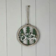 Wooden Hanging Circle with Tree H13.5xW12.7xD0.8cm  Weight-22g
