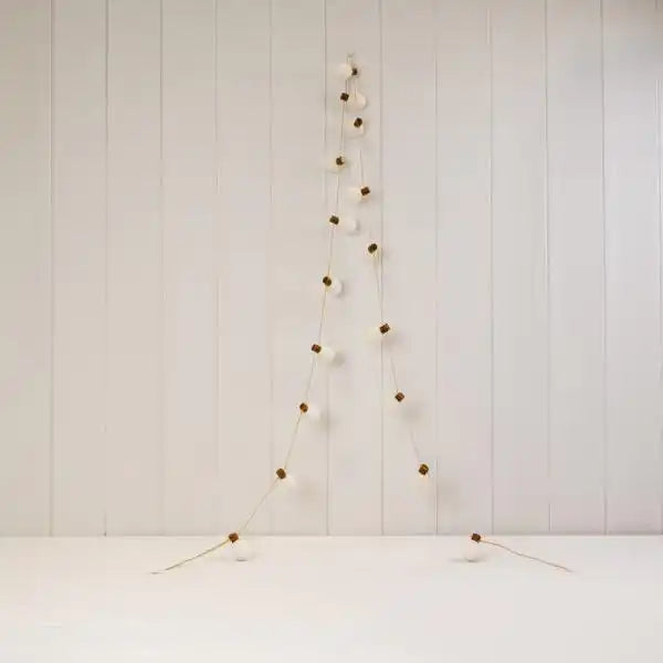 Wool Snowball Garland L180cm