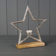 Metal Star Tealight L26xW5xH25.5cmÂ  Weight-300g