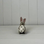 Rabbit Sat with Egg 10x7x13cm  Weight-16g