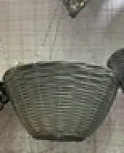 30cm PP Rattan Grey Round Hanging Basket TD30cm H15cm B12cm