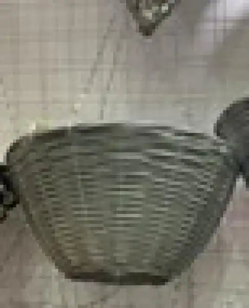 30cm PP Rattan Grey Round Hanging Basket TD30cm H15cm B12cm