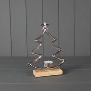 Metal Tree Tealight Holder L16.5xW5xH22.5cm