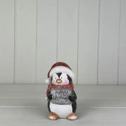 Penguin With Merry Christmas Sign  size L8.5xW8 xH14  Weight-26g