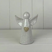 White Ceramic Angel Ornament L13.5xD8xH18cm  Weight-373g