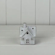White Ceramic House Ornament with LED L6.8xD6.1xH8.3cm  Weight-202g