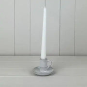 White Ceramic Candle Holder L9xD9xH5.8cm  Weight-191g
