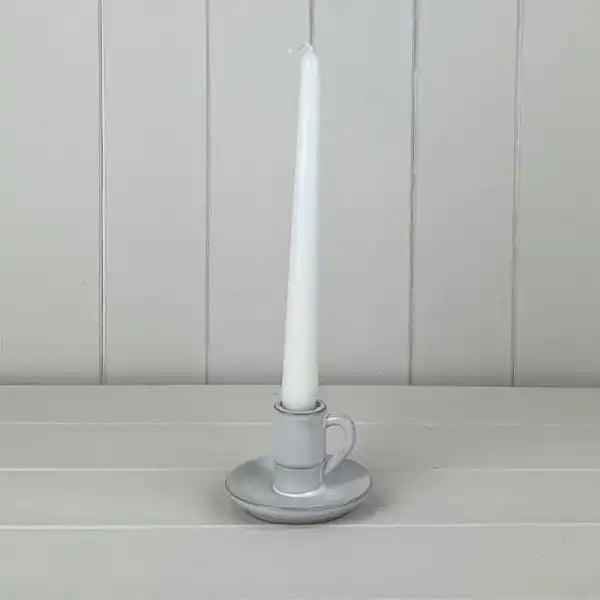 White Ceramic Candle Holder L9xD9xH5.8cm  Weight-191g
