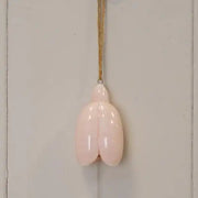 Pink Ceramic Hanging Flower Decoration L4.4xW4.4xH7.3cm