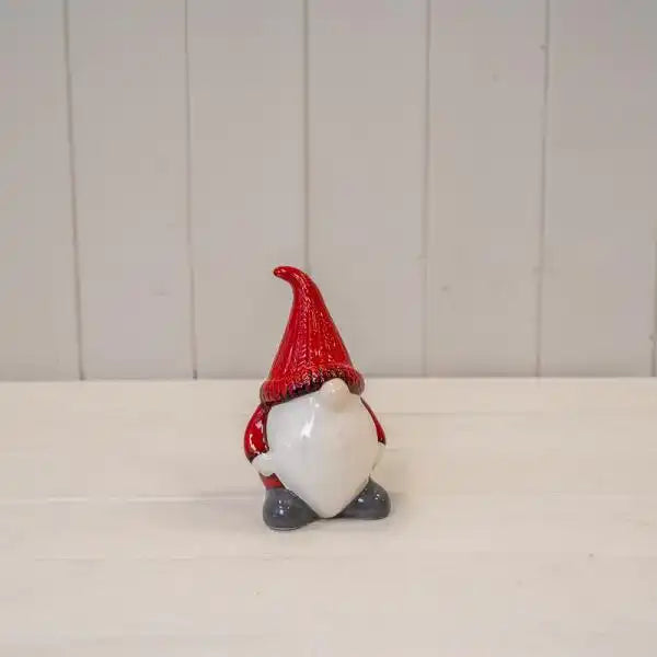 Red/White Ceramic Santa Gonk L9xW8xH14cm