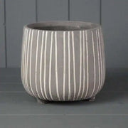 Striped Pot D18.5xH16.5cm